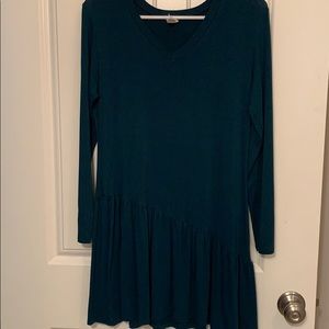 Dark green slanted top zulily medium rayon spandex